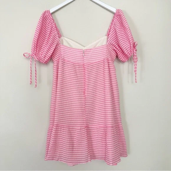 Amanda Uprichard Sicily Dress in Piquette Pink - Picture 9 of 16